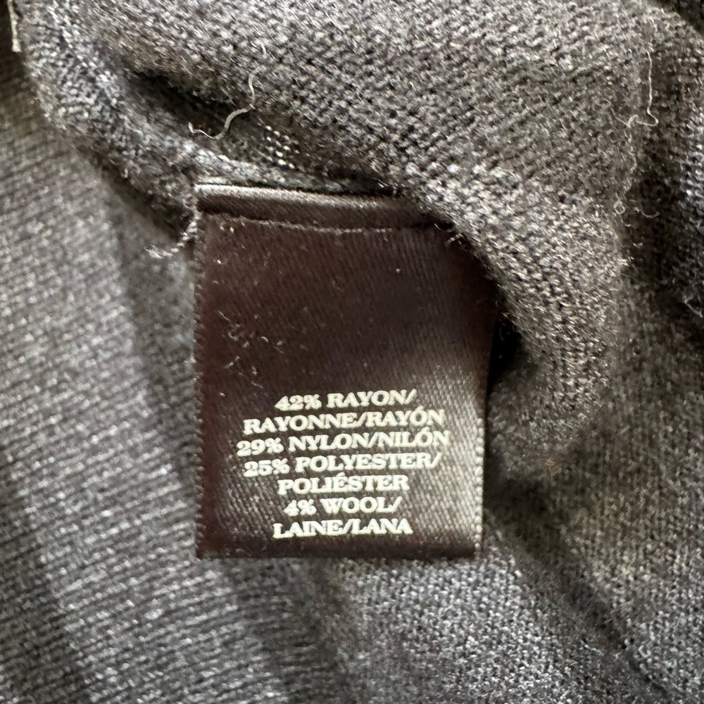 Ann Taylor black & gray Striped Boat Neck Knit Sweater Size XS - Picture 5 of 7